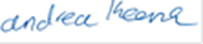 mage of Andrea Keane signature