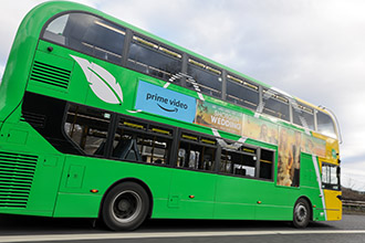 Image of bus with T-Side Advertisement