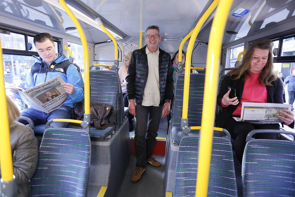 Customers on bus