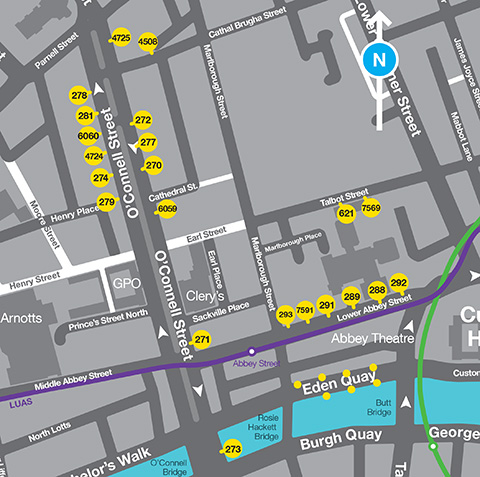 O'Connell Street Map