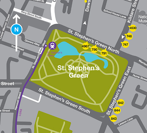 St. Stephens Green Map