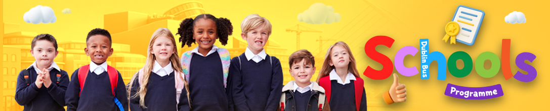 Children wearing uniform and school bags 