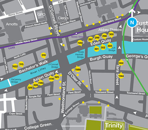 The quays Map