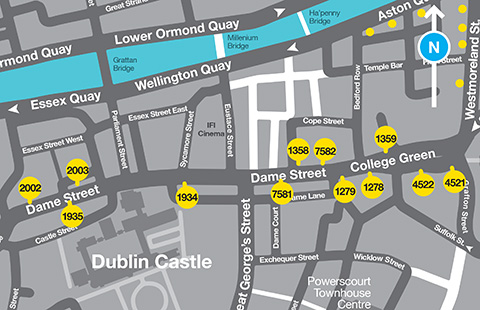 Dame Street Map